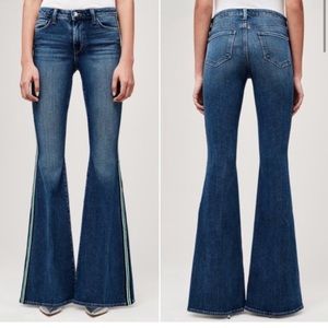 L’AGENCE Solana High-Rise Flare Side Stripe Jeans
